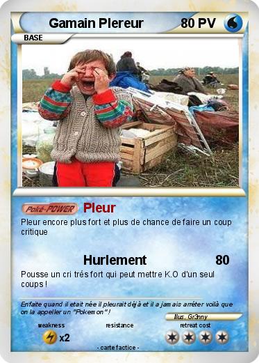 Pokemon Gamain Plereur