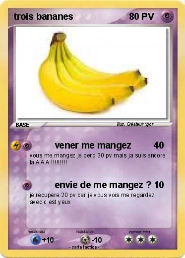 Pokemon trois bananes