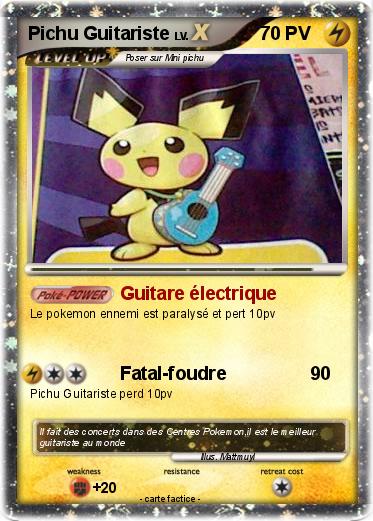 Pokemon Pichu Guitariste
