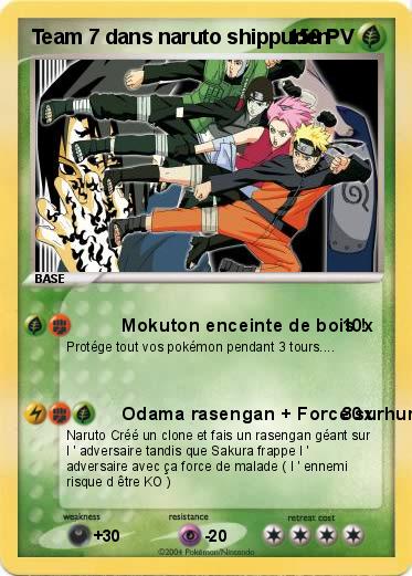 Pokemon Team 7 dans naruto shippuden