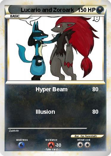 Pokemon Lucario and Zoroark