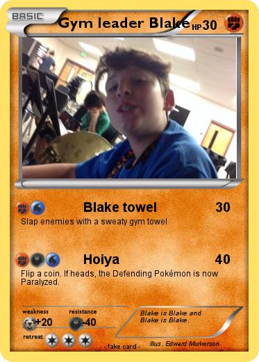 Pokemon Gym leader Blake