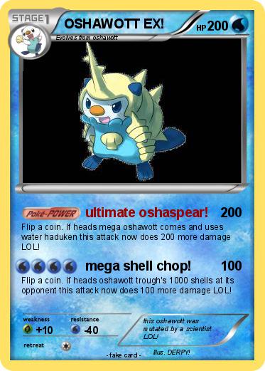 Pokemon OSHAWOTT EX!
