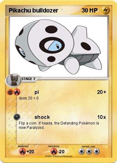 Pokemon Pikachu bulldozer
