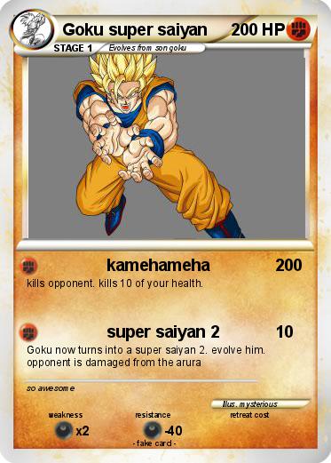 Pokemon Goku super saiyan