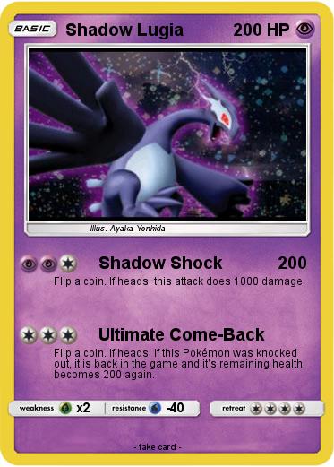 Pokemon Shadow Lugia