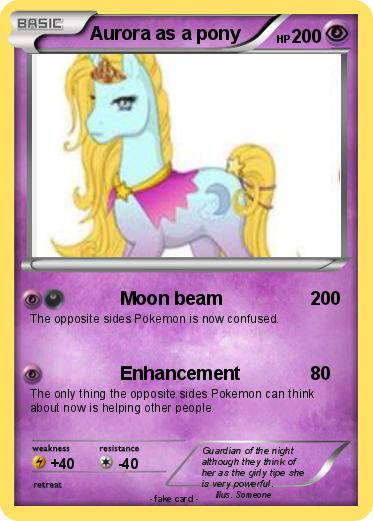 Pokemon Aurora as a pony
