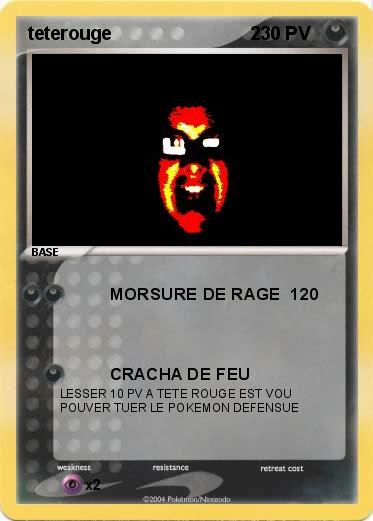 Pokemon teterouge                           2 
