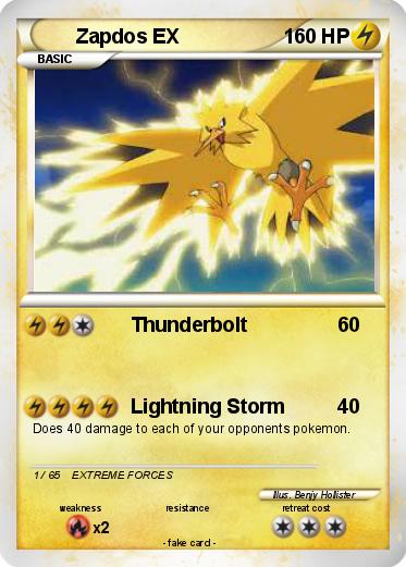Pokemon Zapdos EX