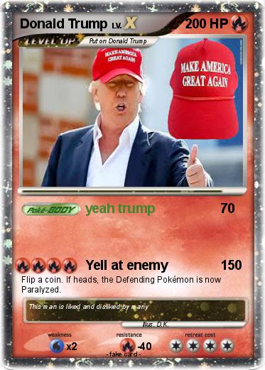 Pokemon Donald Trump