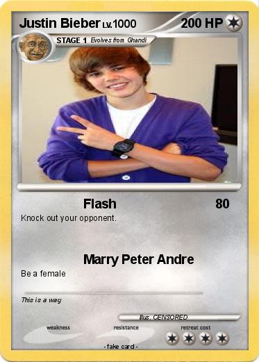 Pokemon Justin Bieber
