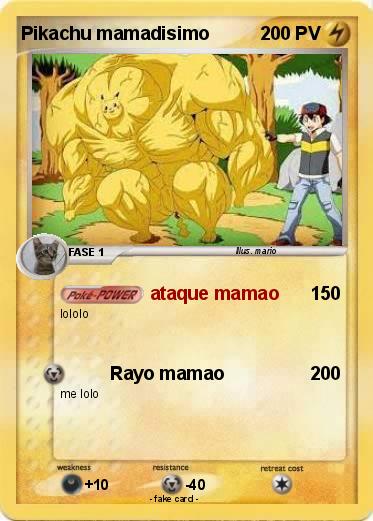 Pokemon Pikachu mamadisimo