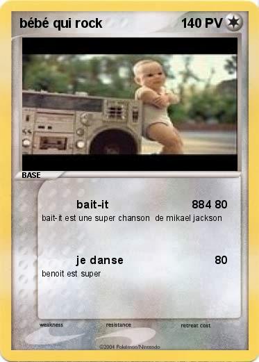 Pokemon bébé qui rock