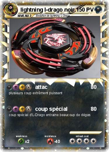 Pokemon lightning l-drago noir