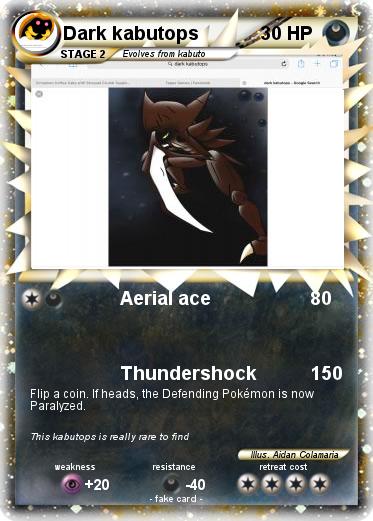 Pokemon Dark kabutops