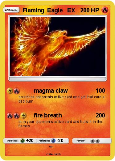 Pokemon Flaming  Eagle   EX
