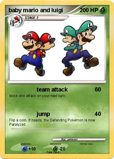 Pokemon baby mario and luigi
