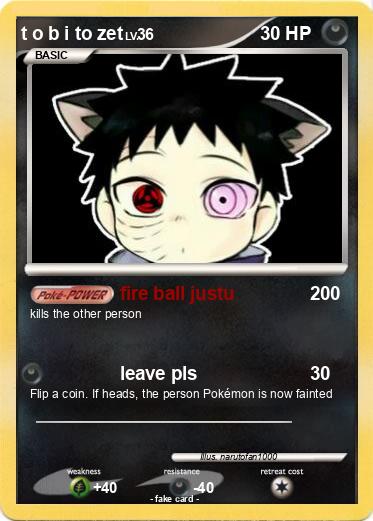 Pokemon t o b i to zet