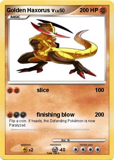 Pokemon Golden Haxorus v