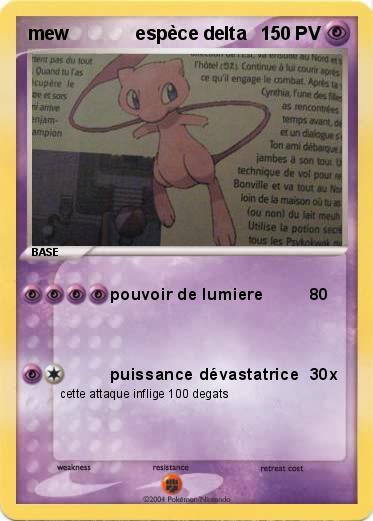 Pokemon mew             espèce delta