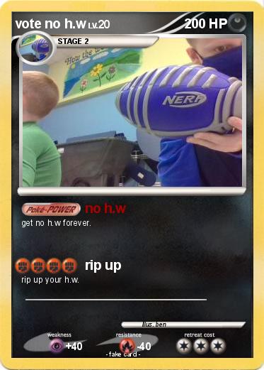 Pokemon vote no h.w
