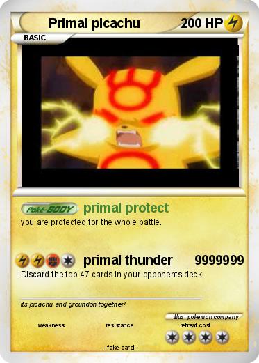 Pokemon Primal picachu