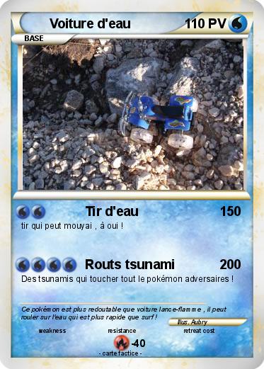 Pokemon Voiture d'eau
