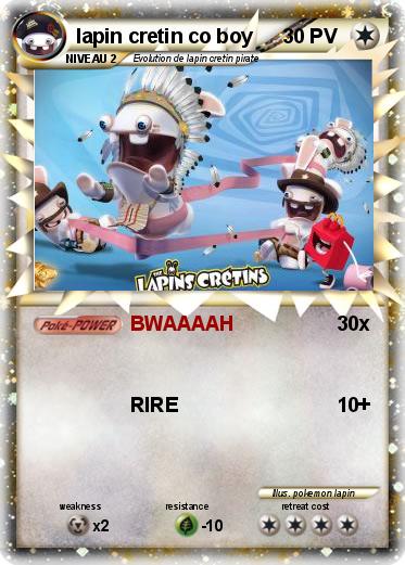Pokemon lapin cretin co boy