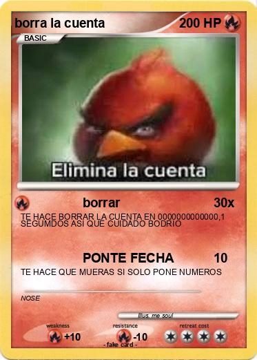 Pokemon borra la cuenta