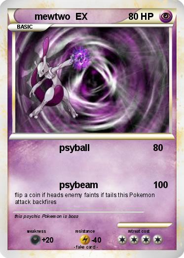 Pokemon mewtwo  EX