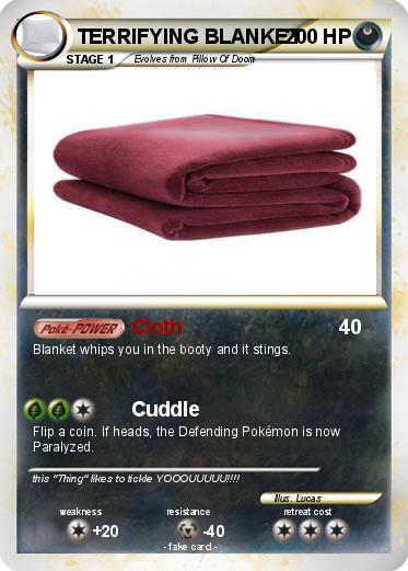 Pokemon TERRIFYING BLANKET