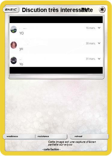 Pokemon Discution très interessante