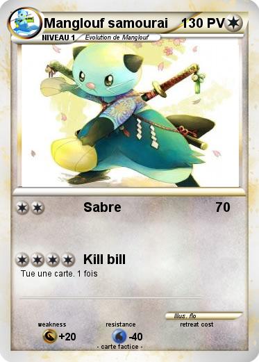 Pokemon Manglouf samourai