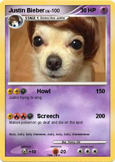 Pokemon Justin Bieber
