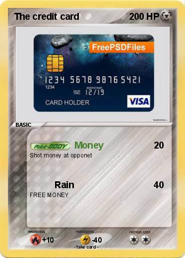 Pokemon The credit card