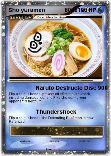 Pokemon Sho yuramen             8000