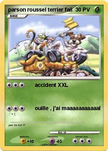 Pokemon parson roussel terrier fail