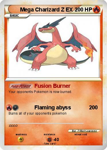 Pokemon Mega Charizard Z EX