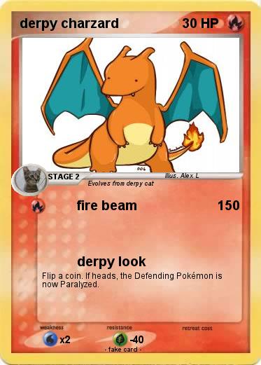Pokemon derpy charzard