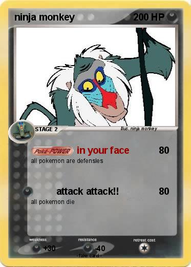 Pokemon ninja monkey