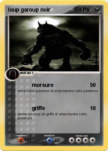 Pokemon loup garoup noir