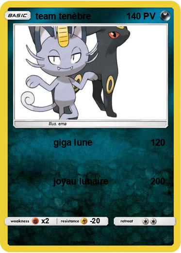 Pokemon team tenèbre
