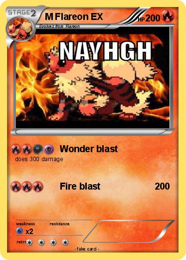 Pokemon M Flareon EX