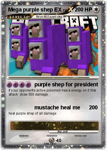 Pokemon Mega purple shep EX
