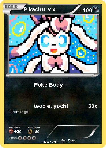 Pokemon Pikachu lv x