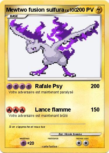 Pokemon Mewtwo fusion sulfura