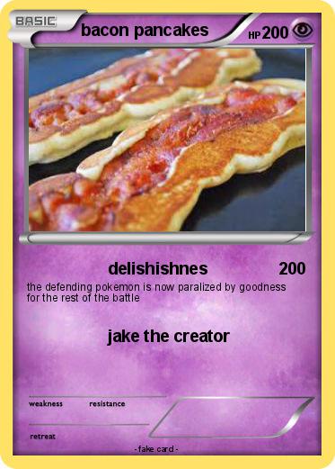 Pokemon bacon pancakes