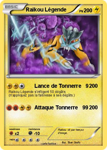 Pokemon Raikou Légende