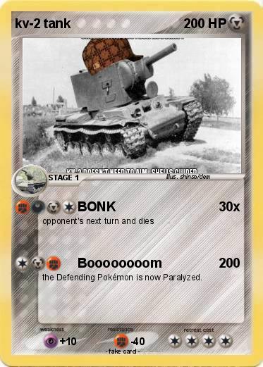Pokemon kv-2 tank
