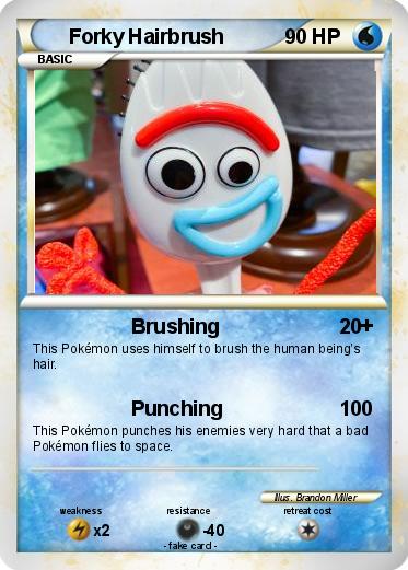 Pokemon Forky Hairbrush